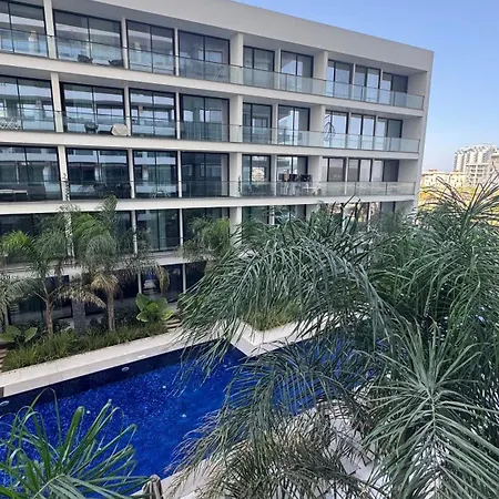 Long Beach, Iskele, Grand Sapphire - Pool View Luxury דירה פאראלימני