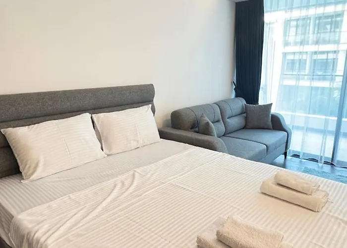 Apartmán Long Beach, Iskele, Grand Sapphire - Pool View Luxury *