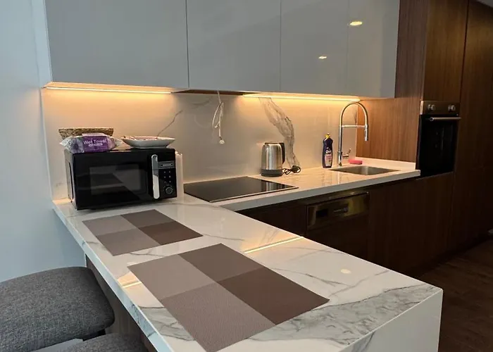 Long Beach, Iskele, Grand Sapphire - Pool View Luxury Apartmán Paralimni